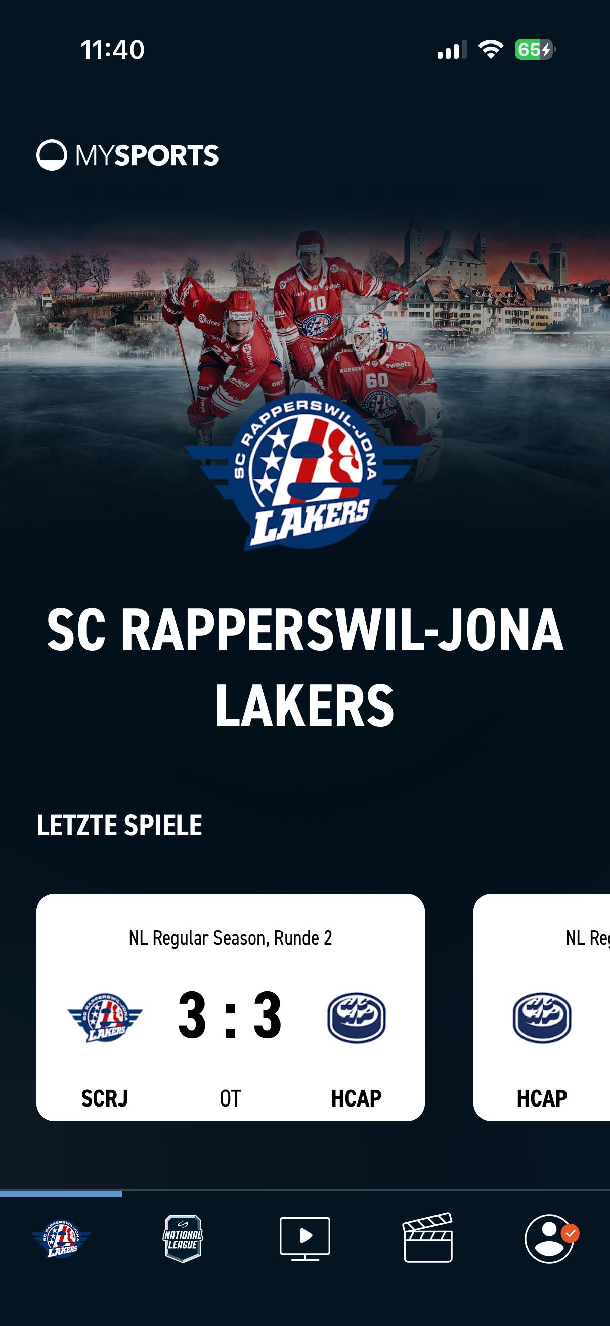 MySports - Homepage