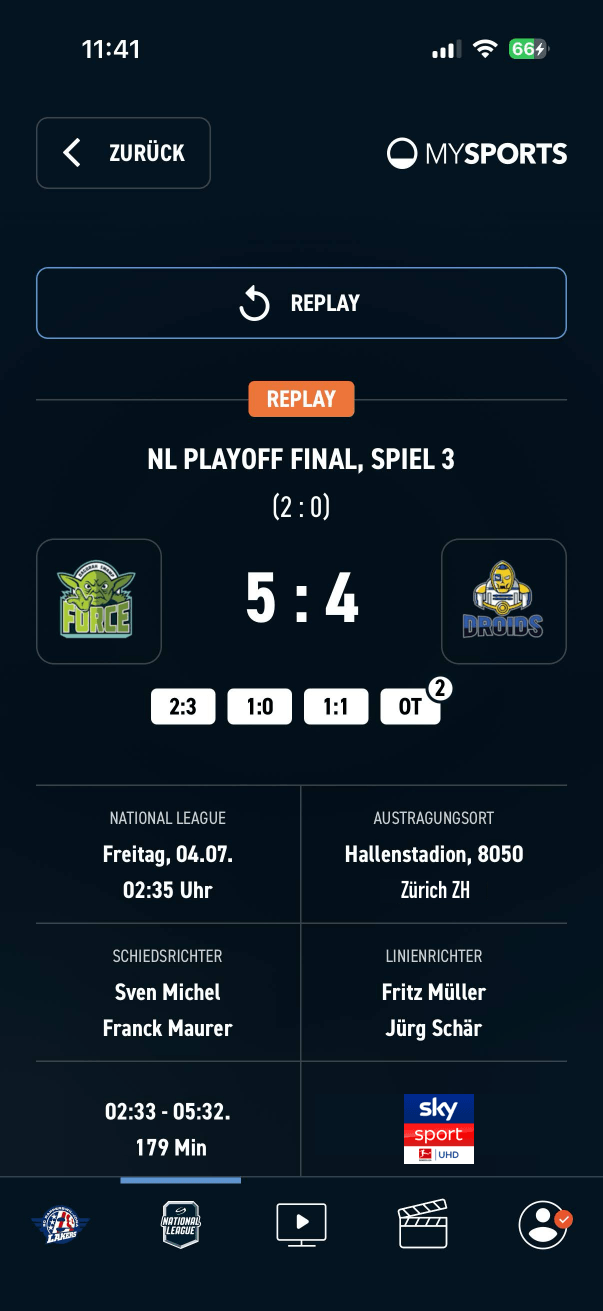 MySports - Match Details