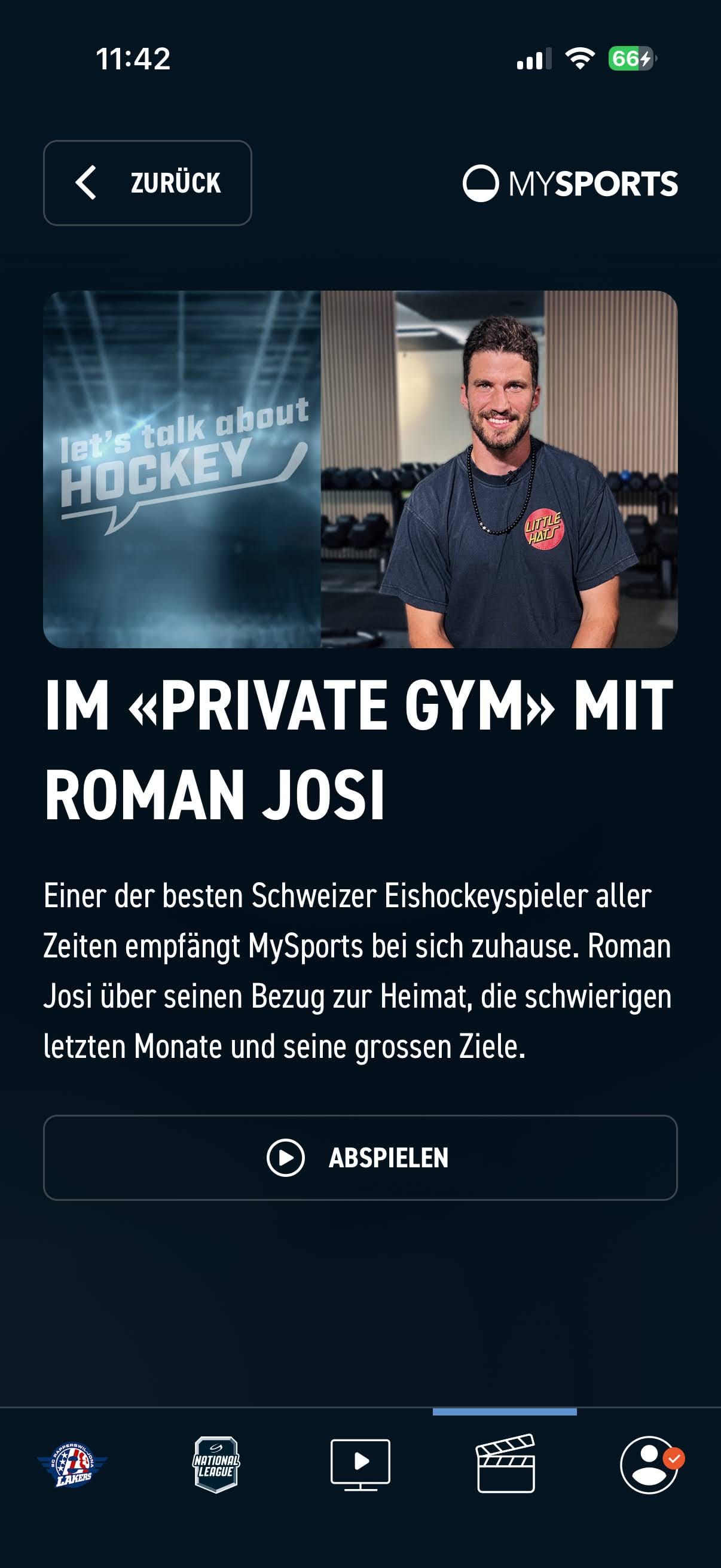 MySports - VOD Details (Continued)